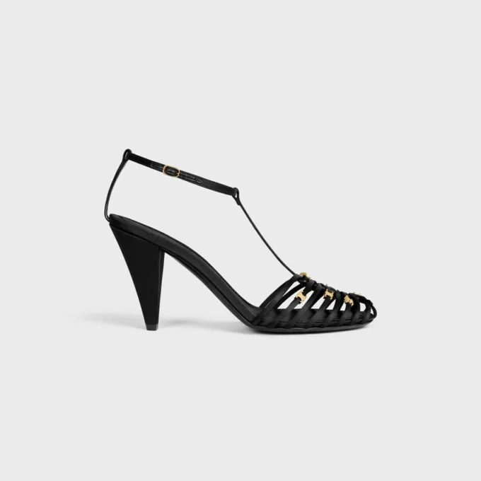 Sandales à talons cage en satin Sandales à talons cage en satin