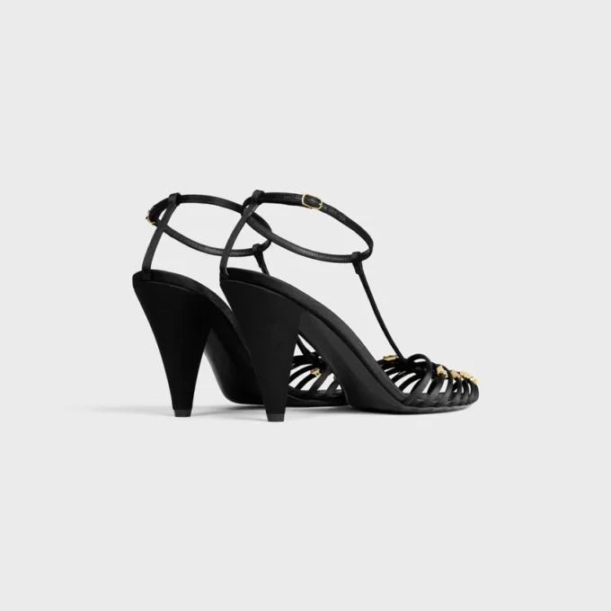 Sandales à talons cage en satin Sandales à talons cage en satin