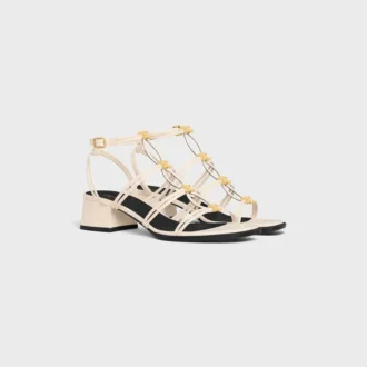 Sandales à talons CléMence en cuir d&rsquo;agneau