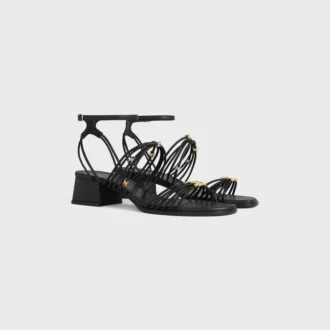 Sandales à talons CléMence en cuir de chèvre