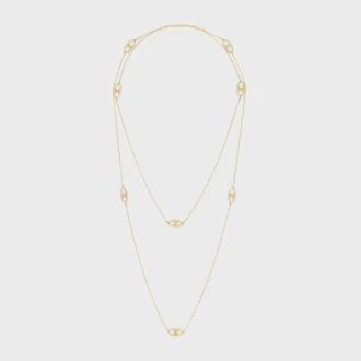 Sautoir Maillon Triomphe en or jaune et diamants