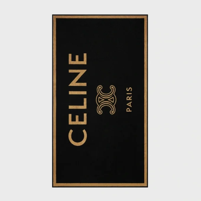 Serviette de plage en coton éponge CELINE Triomphe