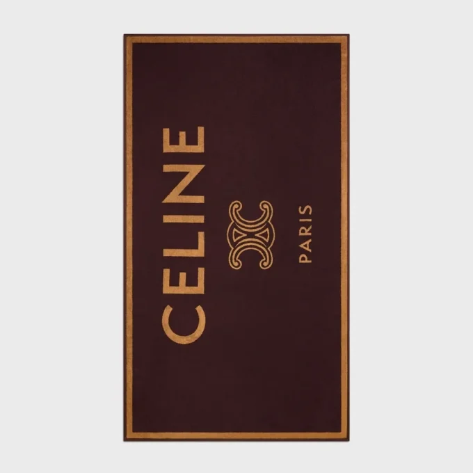 Serviette de plage en coton éponge CELINE Triomphe
