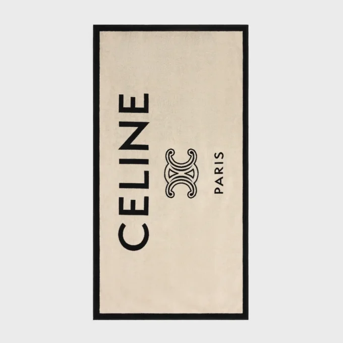 Serviette de plage en coton éponge CELINE Triomphe