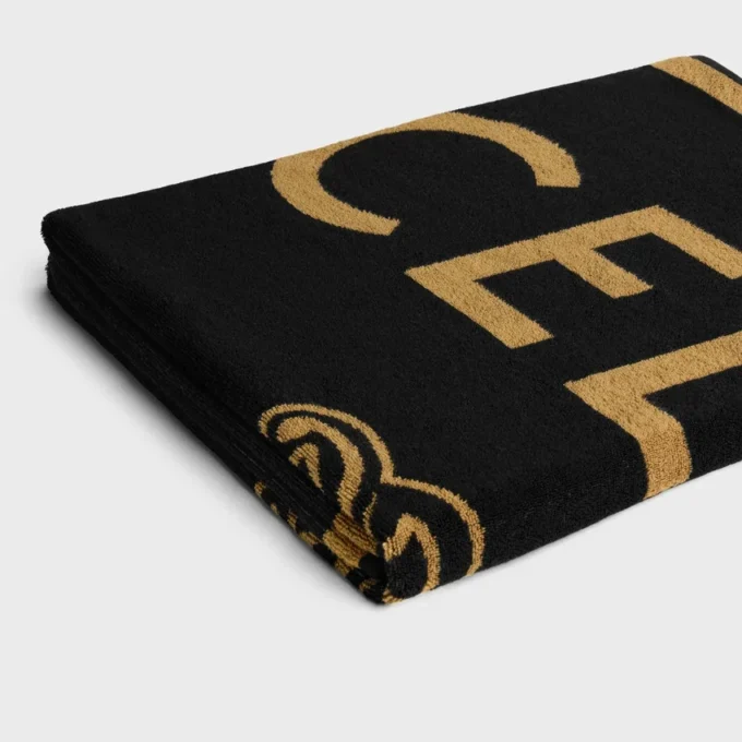 Serviette de plage en coton éponge CELINE Triomphe