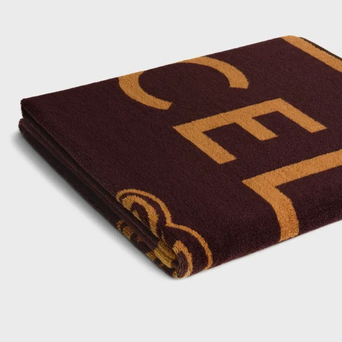 Serviette de plage en coton éponge CELINE Triomphe