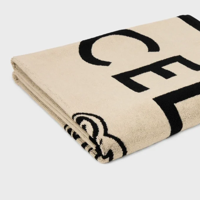 Serviette de plage en coton éponge CELINE Triomphe