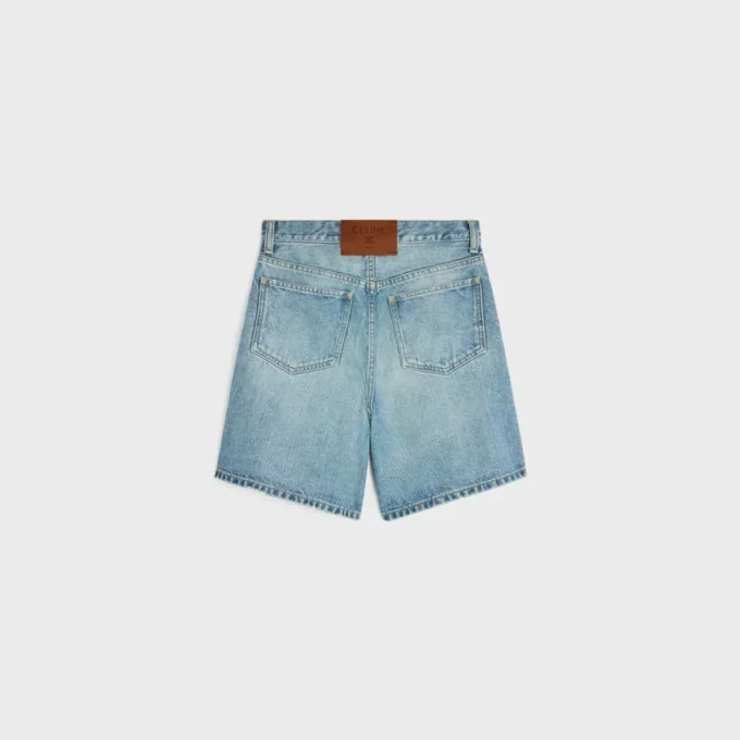 Short 001 en denim de coton