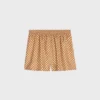 Short de pyjama en twill de soie