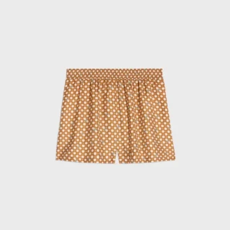 Short de pyjama en twill de soie