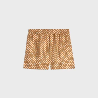 Short de pyjama en twill de soie