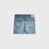 Short de skate en denim délavé Electric Sky