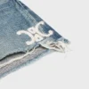 Short de skate en denim délavé Electric Sky