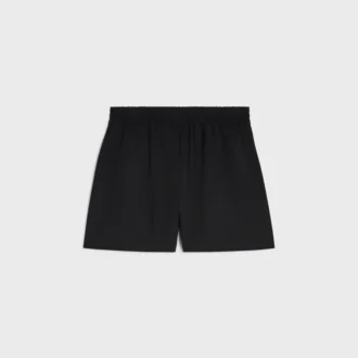 Short en sergé de laine