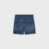 Short Kitty en denim délavé foncé