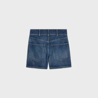 Short Kitty en denim délavé foncé