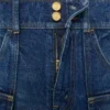 Short Kitty en denim délavé foncé