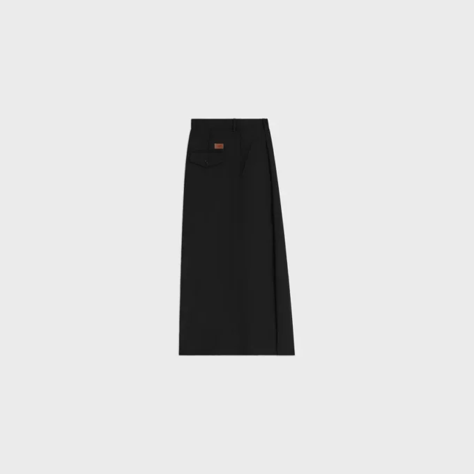 Short Montauk en gabardine de laine et mohair
