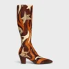 Stage – Bottes hautes en patchwork de python Stage – Bottes hautes en patchwork de python