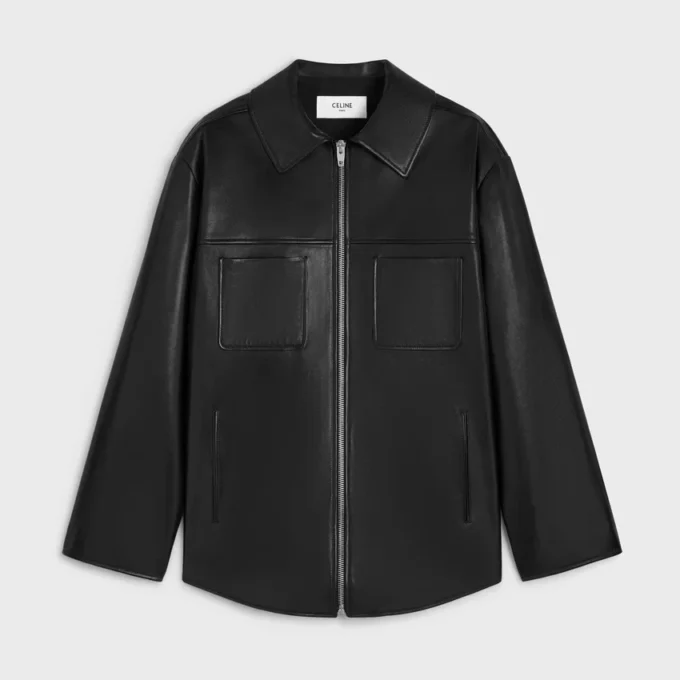 Surchemise en cuir d&rsquo;agneau