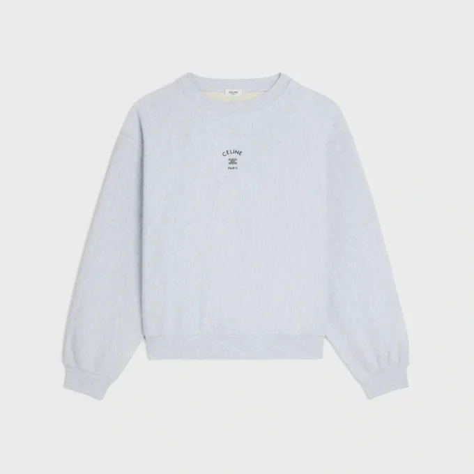Sweat ample en molleton de coton
