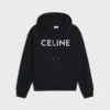 Sweat à capuche ample CELINE en molleton de coton