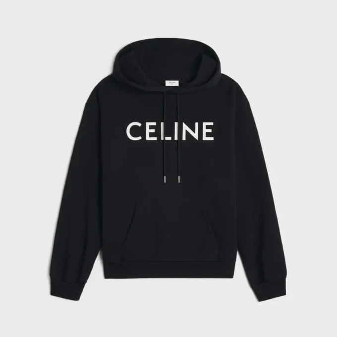 Sweat à capuche ample CELINE en molleton de coton