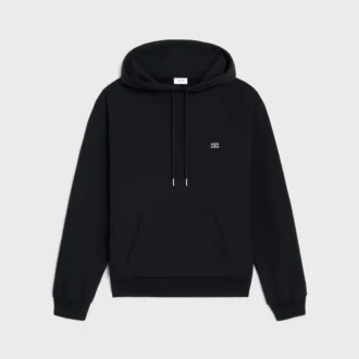 Sweat à capuche ample Triomphe en cachemire et coton