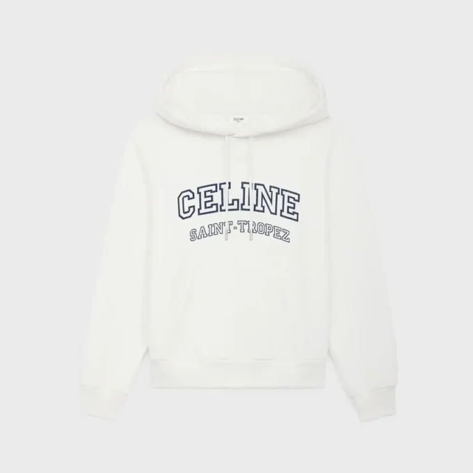 Sweat à capuche CELINE en coton molletonné