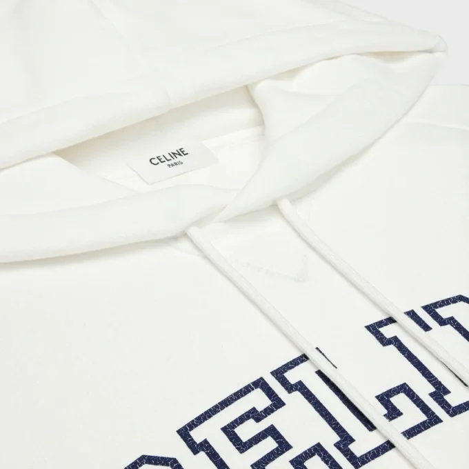 Sweat à capuche CELINE en coton molletonné