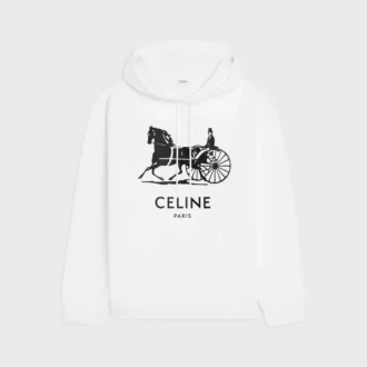 Sweat à capuche en molleton de coton