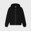 Sweat à capuche zippé en molleton de coton