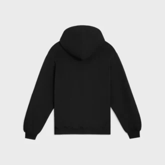 Sweat à capuche zippé en molleton de coton
