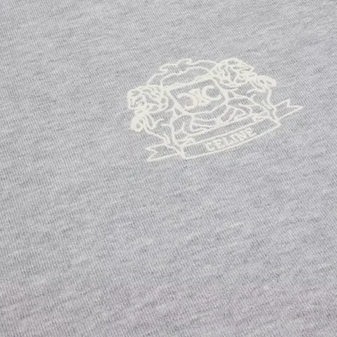 Sweat-shirt Blason en coton et cachemire