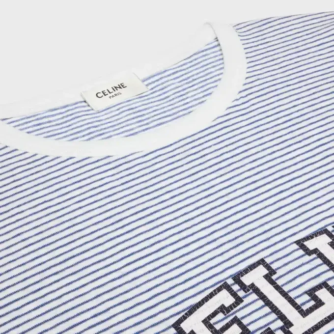 T-shirt CELINE 70&rsquo;S en jersey rayé