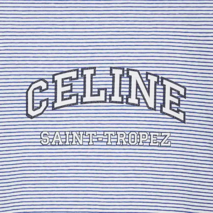 T-shirt CELINE 70&rsquo;S en jersey rayé