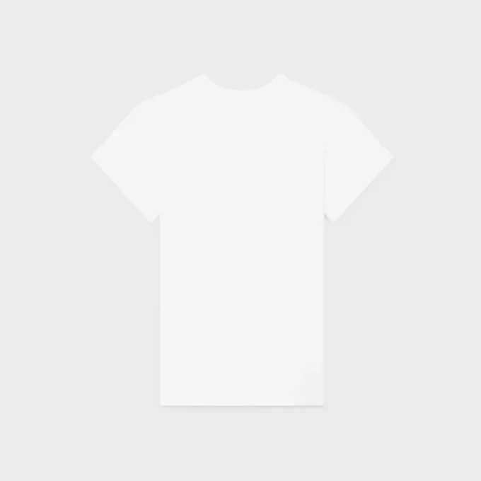T-shirt classique en jersey de coton côtelé T-shirt classique en jersey de coton côtelé