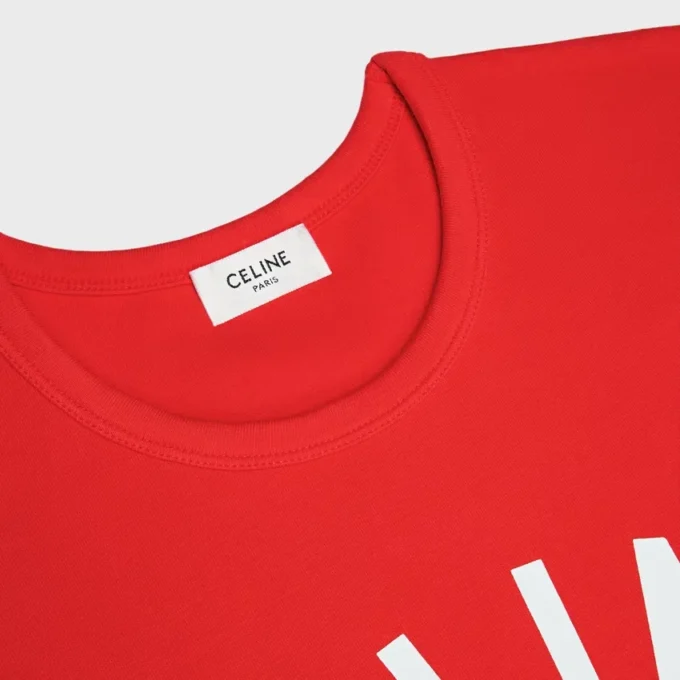T-shirt classique en jersey de coton côtelé T-shirt classique en jersey de coton côtelé