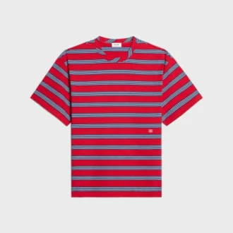 T-shirt classique en jersey de coton rayé