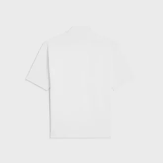 T-shirt à col montant en jersey de coton
