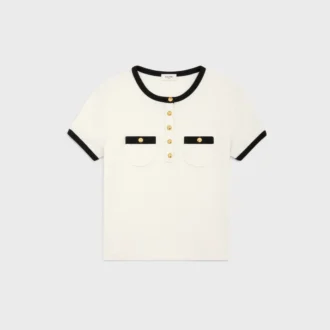 T-shirt court en jersey de coton