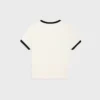 T-shirt court en jersey de coton