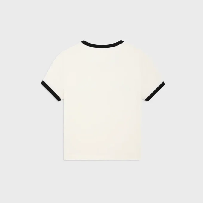 T-shirt court en jersey de coton