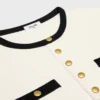 T-shirt court en jersey de coton