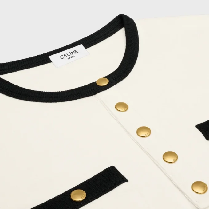 T-shirt court en jersey de coton
