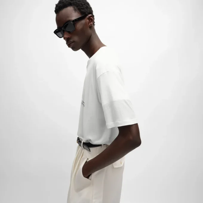 T-shirt double épaisseur en jersey de coton fin T-shirt double épaisseur en jersey de coton fin