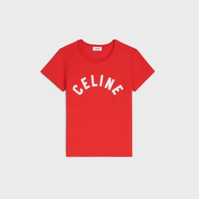 T-shirt en jersey de coton côtelé