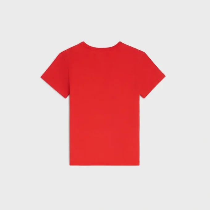 T-shirt en jersey de coton côtelé