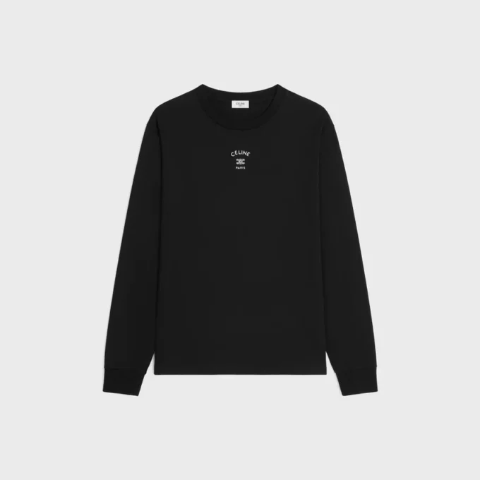 T-shirt à manches longues en jersey de coton