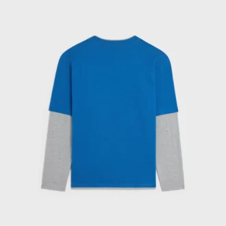 T-shirt à manches longues en jersey de coton